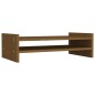 vidaXL Soporte de monitor madera maciza pino marrón miel 50x27x15 cm vidaXL Soporte de monitor madera maciza pino marrón miel 50x27x15 cm
