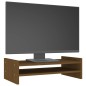 vidaXL Soporte de monitor madera maciza pino marrón miel 50x27x15 cm vidaXL Soporte de monitor madera maciza pino marrón miel 50x27x15 cm