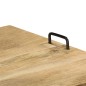 vidaXL Mueble para TV madera de mango maciza 110x35x45 cm