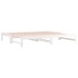 vidaXL Sofá cama extraíble madera maciza de pino blanco 2x(90x190) cm vidaXL Sofá cama extraíble madera maciza de pino blanco 2x(90x190) cm