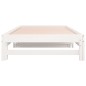 vidaXL Sofá cama extraíble madera maciza de pino blanco 2x(90x190) cm vidaXL Sofá cama extraíble madera maciza de pino blanco 2x(90x190) cm