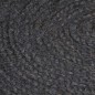 vidaXL Alfombra de yute tejida a mano redonda gris oscuro 240 cm vidaXL Alfombra de yute tejida a mano redonda gris oscuro 240 cm