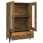vidaXL Aparador de madera contrachapada roble ahumado 70x31x115 cm