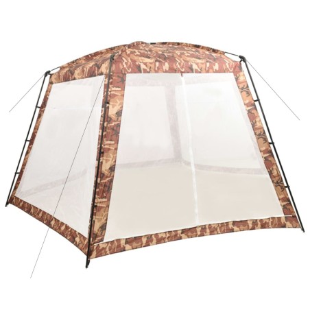 vidaXL Carpa para piscina de tela camuflaje 590x520x250 cm