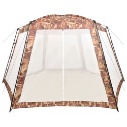 vidaXL Carpa para piscina de tela camuflaje 590x520x250 cm