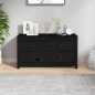 vidaXL Armario auxiliar madera maciza de pino negro 100x40x54 cm vidaXL Armario auxiliar madera maciza de pino negro 100x40x54 cm