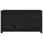 vidaXL Armario auxiliar madera maciza de pino negro 100x40x54 cm vidaXL Armario auxiliar madera maciza de pino negro 100x40x54 cm