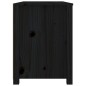 vidaXL Armario auxiliar madera maciza de pino negro 100x40x54 cm vidaXL Armario auxiliar madera maciza de pino negro 100x40x54 cm