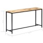 vidaXL Mesa consola de madera maciza de mango en bruto 140x35x76 cm vidaXL Mesa consola de madera maciza de mango en bruto 140x35x76 cm
