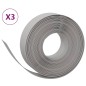 vidaXL Borduras de jardín 3 uds polietileno gris 10 m 15 cm vidaXL Borduras de jardín 3 uds polietileno gris 10 m 15 cm