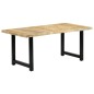 vidaXL Mesa de comedor de madera maciza de mango 180x90x76 cm