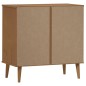 vidaXL Mesita de noche MOLDE madera maciza de pino marrón 80x40x80 cm vidaXL Mesita de noche MOLDE madera maciza de pino marrón 80x40x80 cm