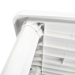 vidaXL Mesa de jardín de plástico blanca 101x68x72 cm 
