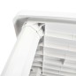vidaXL Mesa de jardín de plástico blanca 101x68x72 cm 
