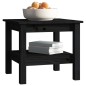 vidaXL Mesa de centro de madera maciza de pino negro 45x45x40 cm