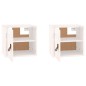 vidaXL Armarios de pared 2 uds madera maciza pino blanco 31,5x30x30 cm vidaXL Armarios de pared 2 uds madera maciza pino blanco 31,5x30x30 cm