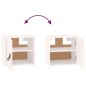 vidaXL Armarios de pared 2 uds madera maciza pino blanco 31,5x30x30 cm vidaXL Armarios de pared 2 uds madera maciza pino blanco 31,5x30x30 cm