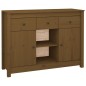 vidaXL Aparador de madera maciza de pino marrón miel 100x35x74,5 cm vidaXL Aparador de madera maciza de pino marrón miel 100x35x74,5 cm