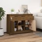 vidaXL Aparador de madera maciza de pino marrón miel 100x35x74,5 cm vidaXL Aparador de madera maciza de pino marrón miel 100x35x74,5 cm