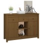 vidaXL Aparador de madera maciza de pino marrón miel 100x35x74,5 cm vidaXL Aparador de madera maciza de pino marrón miel 100x35x74,5 cm