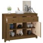 vidaXL Aparador de madera maciza de pino marrón miel 100x35x74,5 cm vidaXL Aparador de madera maciza de pino marrón miel 100x35x74,5 cm