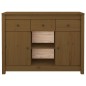 vidaXL Aparador de madera maciza de pino marrón miel 100x35x74,5 cm vidaXL Aparador de madera maciza de pino marrón miel 100x35x74,5 cm