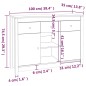 vidaXL Aparador de madera maciza de pino marrón miel 100x35x74,5 cm vidaXL Aparador de madera maciza de pino marrón miel 100x35x74,5 cm