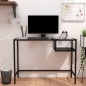 vidaXL Escritorio para ordenador vidrio negro 100x36x74 cm vidaXL Escritorio para ordenador vidrio negro 100x36x74 cm