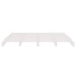 vidaXL Cama de palets madera maciza pino blanca 120x190 cm