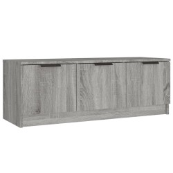 vidaXL Mueble de TV madera contrachapada gris Sonoma 102x35x36,5 cm