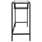 vidaXL Escritorio para ordenador vidrio negro 100x36x74 cm vidaXL Escritorio para ordenador vidrio negro 100x36x74 cm