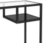 vidaXL Escritorio para ordenador vidrio negro 100x36x74 cm vidaXL Escritorio para ordenador vidrio negro 100x36x74 cm