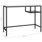 vidaXL Escritorio para ordenador vidrio negro 100x36x74 cm vidaXL Escritorio para ordenador vidrio negro 100x36x74 cm