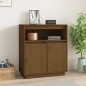 vidaXL Aparador de madera maciza de pino marrón miel 70x34x80 cm