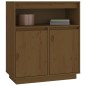 vidaXL Aparador de madera maciza de pino marrón miel 70x34x80 cm