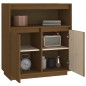 vidaXL Aparador de madera maciza de pino marrón miel 70x34x80 cm