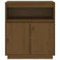 vidaXL Aparador de madera maciza de pino marrón miel 70x34x80 cm