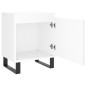 vidaXL Mesita de noche madera de ingeniería blancp 40x30x50 cm