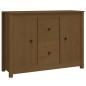 vidaXL Aparador de madera maciza de pino marrón miel 100x35x74 cm vidaXL Aparador de madera maciza de pino marrón miel 100x35x74 cm