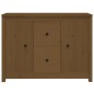 vidaXL Aparador de madera maciza de pino marrón miel 100x35x74 cm vidaXL Aparador de madera maciza de pino marrón miel 100x35x74 cm