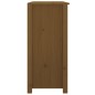 vidaXL Aparador de madera maciza de pino marrón miel 100x35x74 cm vidaXL Aparador de madera maciza de pino marrón miel 100x35x74 cm