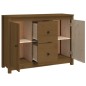 vidaXL Aparador de madera maciza de pino marrón miel 100x35x74 cm vidaXL Aparador de madera maciza de pino marrón miel 100x35x74 cm