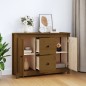 vidaXL Aparador de madera maciza de pino marrón miel 100x35x74 cm vidaXL Aparador de madera maciza de pino marrón miel 100x35x74 cm