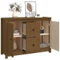 vidaXL Aparador de madera maciza de pino marrón miel 100x35x74 cm vidaXL Aparador de madera maciza de pino marrón miel 100x35x74 cm