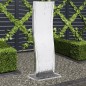 vidaXL Fuente de jardín curvada con bomba acero inoxidable 108 cm vidaXL Fuente de jardín curvada con bomba acero inoxidable 108 cm