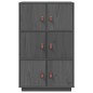 vidaXL Aparador de madera maciza de pino gris 67x40x108,5 cm vidaXL Aparador de madera maciza de pino gris 67x40x108,5 cm