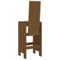 vidaXL Taburetes de cocina 2 uds madera pino marrón miel 40x42x120 cm vidaXL Taburetes de cocina 2 uds madera pino marrón miel 40x42x120 cm