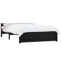 vidaXL Estructura de cama madera maciza doble pequeña negra 120x190 cm vidaXL Estructura de cama madera maciza doble pequeña negra 120x190 cm