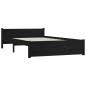 vidaXL Estructura de cama madera maciza doble pequeña negra 120x190 cm vidaXL Estructura de cama madera maciza doble pequeña negra 120x190 cm