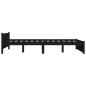 vidaXL Estructura de cama madera maciza doble pequeña negra 120x190 cm vidaXL Estructura de cama madera maciza doble pequeña negra 120x190 cm